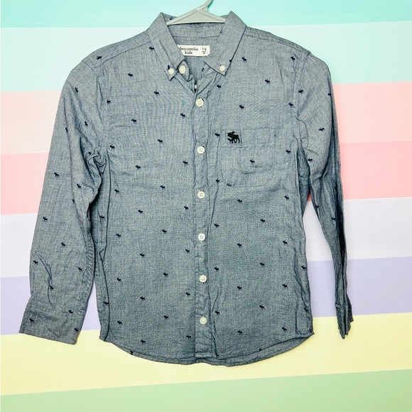 Abercrombie kids button down shirt, boys 7/8 - Picture 2 of 4